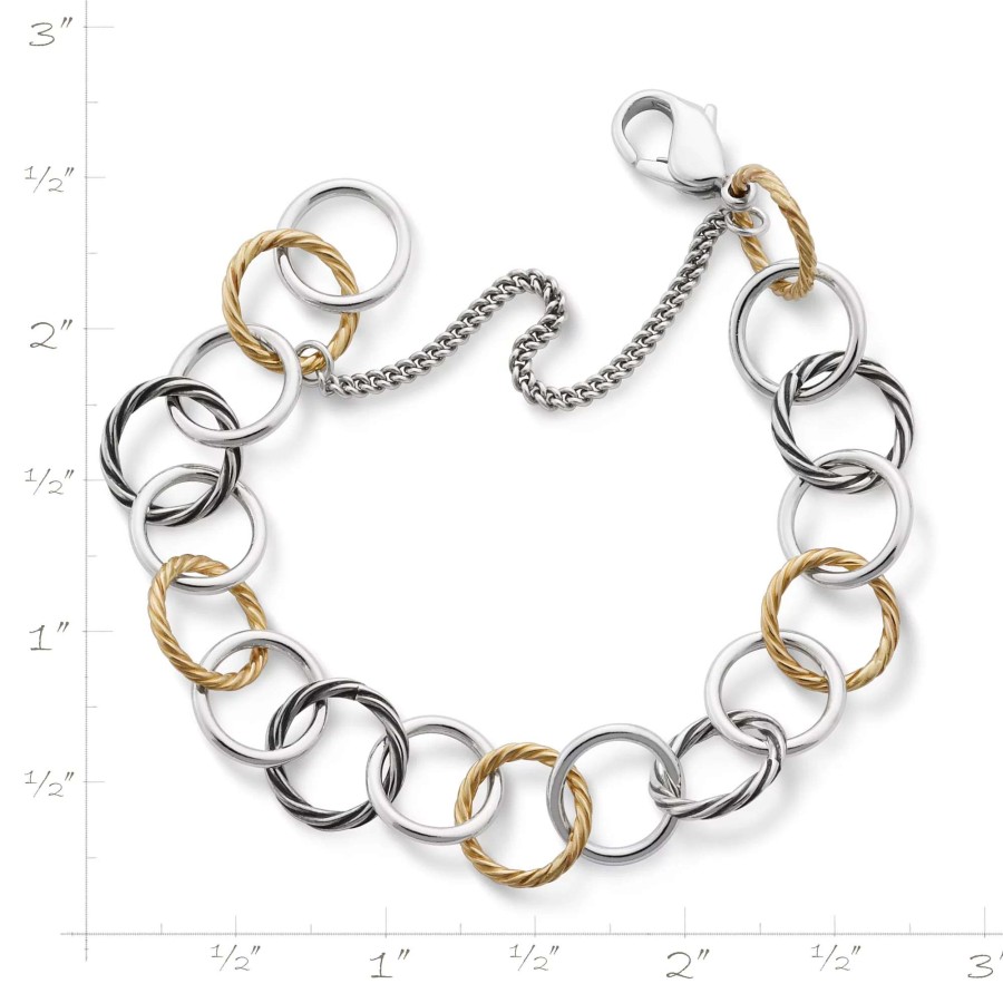 James Avery Gold And Silver Loops Charm Bracelet | Bracelets