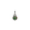 James Avery Enamel Glitter Christmas Tree Art Glass Charm | Charms