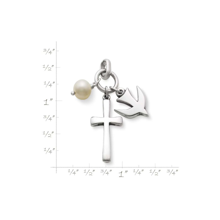 James Avery Faithful Spirit Cross Pendant With Cultured Pearl | Pendants