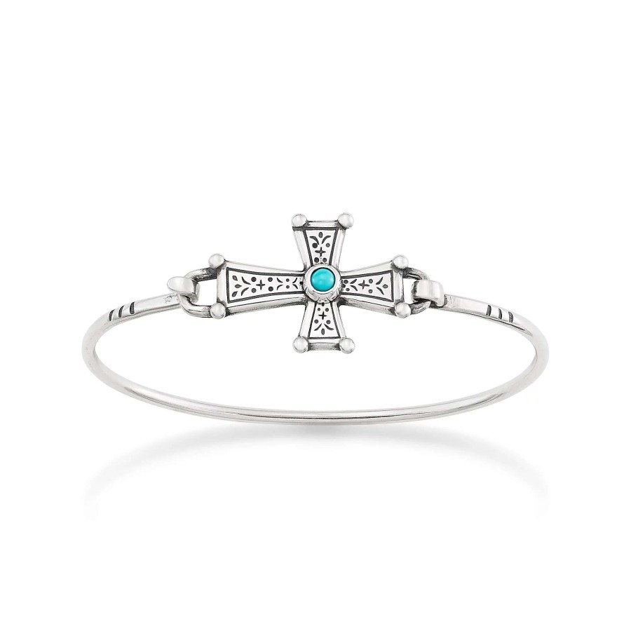 James Avery Mission Cross Hook-On Bracelet With Turquoise | Bracelets