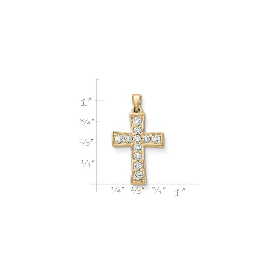 James Avery Plain Latin Cross Pendant With Diamonds | Pendants