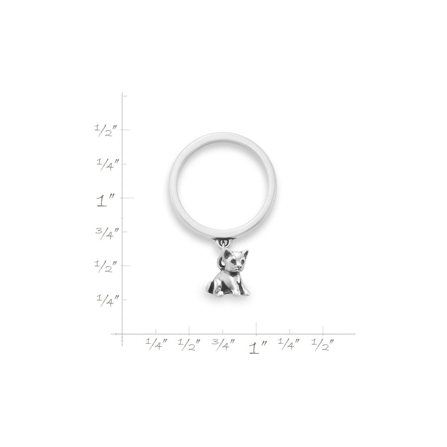 James Avery Pint Size Kitten Charm Dangle Ring | Rings