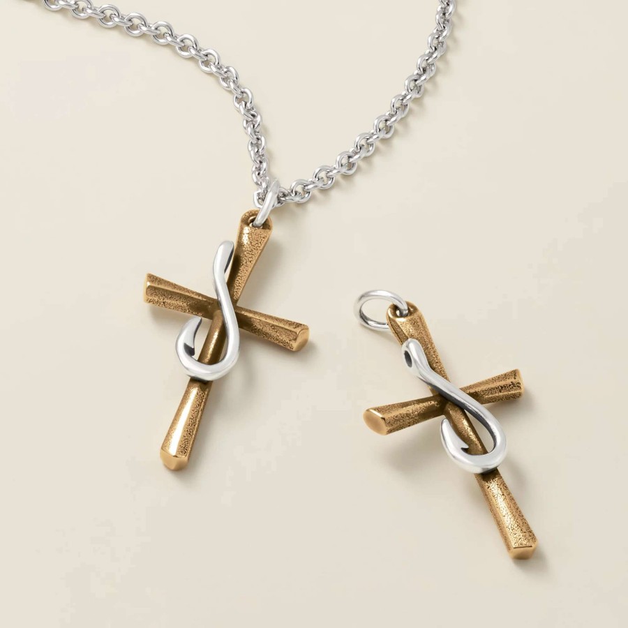 James Avery Fishers Of Men Sculpted Cross Pendant | Charms