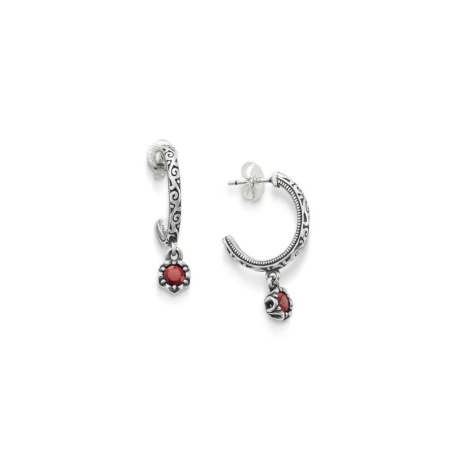 James Avery Cherished Birthstone Hoop Dangle Earrings | Earrings