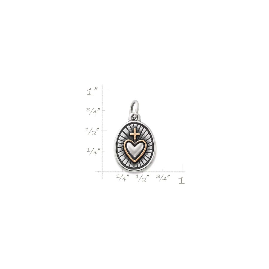 James Avery Radiant Sacred Heart Charm | Religious Charms