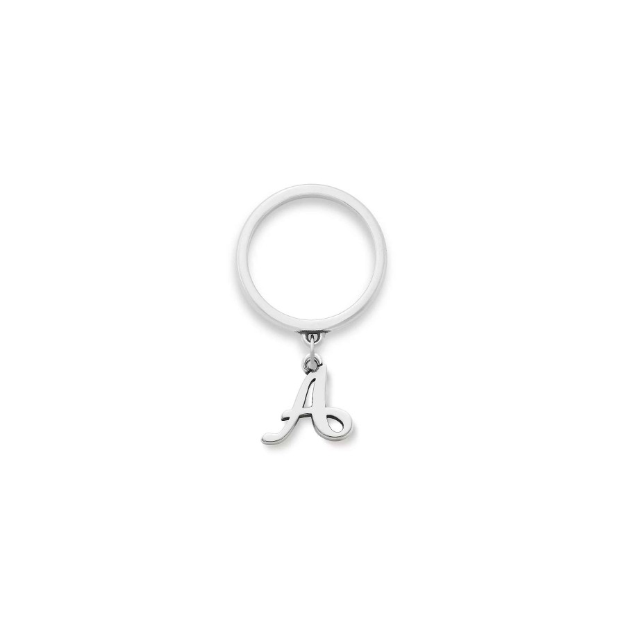 James Avery Small Script Initial Charm Dangle Ring | Rings