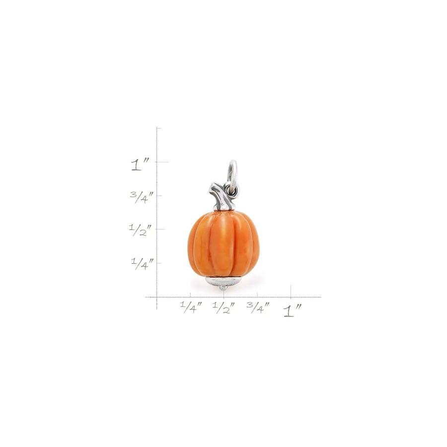 James Avery Harvest Pumpkin Art Glass Charm | Charms