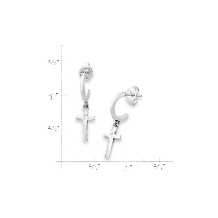 James Avery Horizon Cross Hoop Dangle Earrings | Earrings