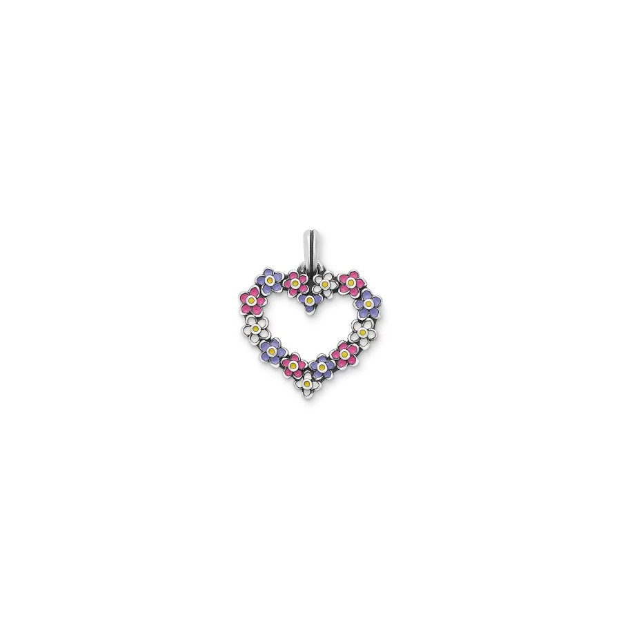 James Avery Enamel Floral Heart Wreath Pendant | Pendants