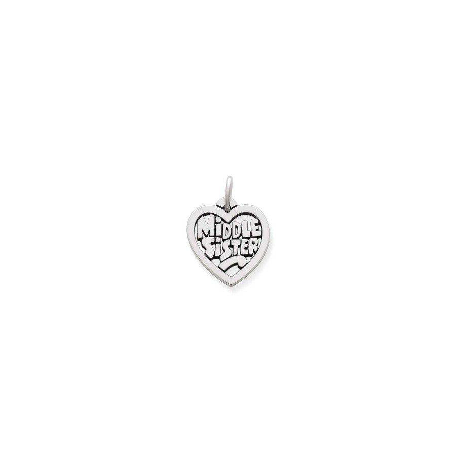 James Avery Middle Sister Heart Charm | Charms