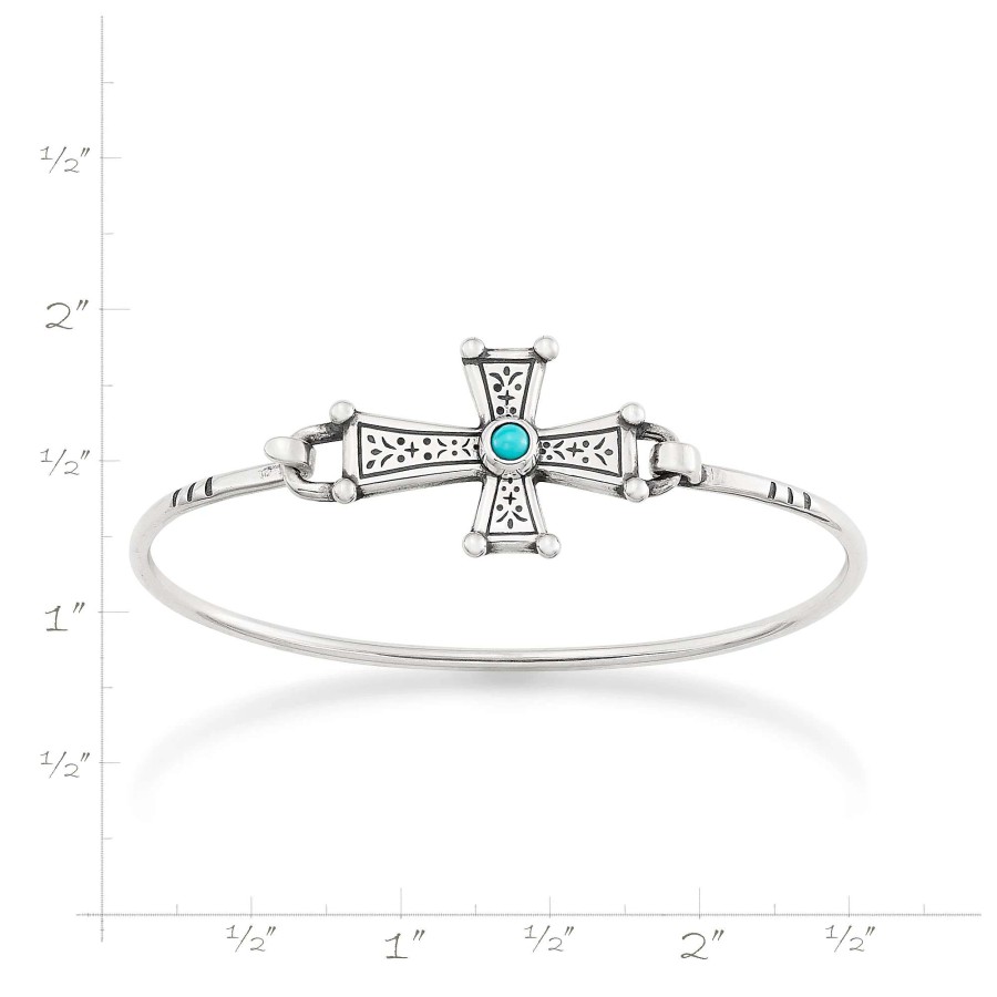 James Avery Mission Cross Hook-On Bracelet With Turquoise | Bracelets