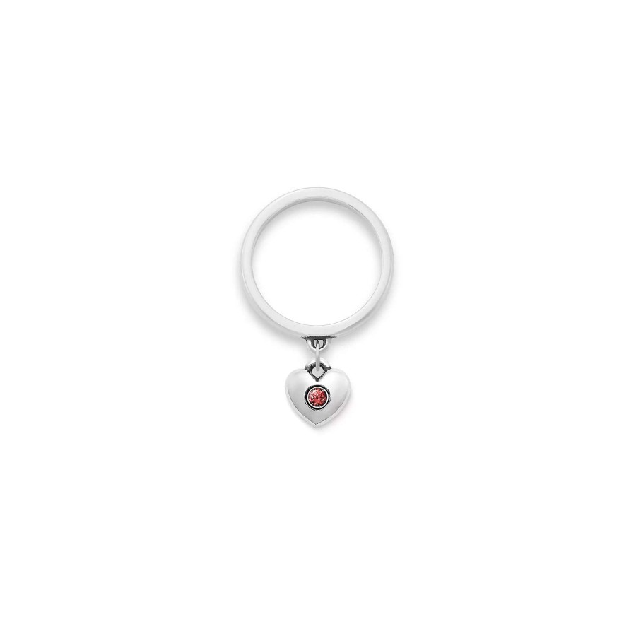 James Avery Keepsake Heart Birthstone Charm Dangle Ring | Rings